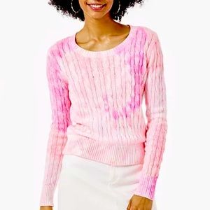 ✨Lilly Pulitzer Dream Tie-Dye Pink Skylla Sweater